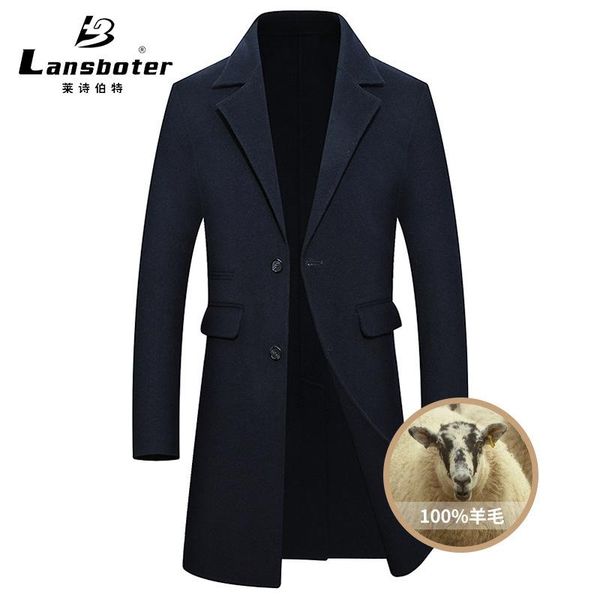 wool double coat young men qiu wool tit is coat version of its 100 men's cashmere, Black
wool double coat young men qiu wool tit is coat version of its 100 men's cashmere, Black