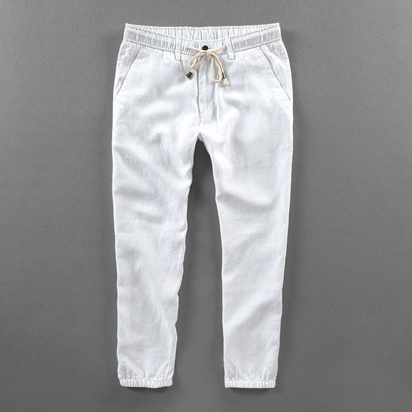 2021 new 40 tamanho branco cala casual linho cintura elstica dos da marca de vero homens moda slidos calas respirveis ecg7, Black
2021 new 40 tamanho branco cala casual linho cintura elstica dos da marca de vero homens moda slidos calas respirveis ecg7, Black