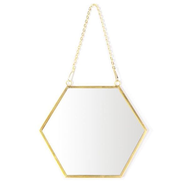mirrors hexagon mirror golden edge with hanging chain geometric shape decor makeup for bathroom bedroom living room
mirrors hexagon mirror golden edge with hanging chain geometric shape decor makeup for bathroom bedroom living room