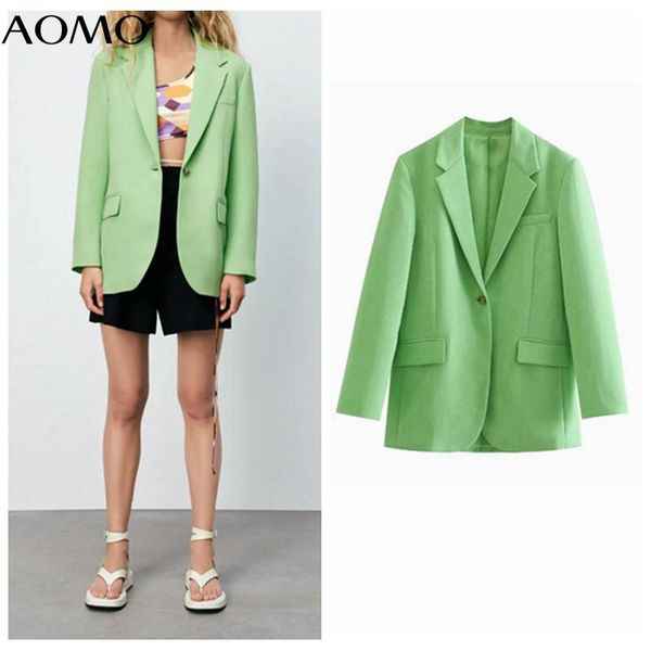 women's suits & blazers aomo women solid green blazer coat vintage notched collar pocket 2021 fashion female casual chic 3h610a, White;black
women's suits & blazers aomo women solid green blazer coat vintage notched collar pocket 2021 fashion female casual chic 3h610a, White;black