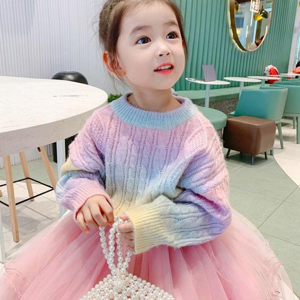 pullover kids baby girls sweaters gradient color print long sleeve round neck knitwear pullovers fall winter warm 2021, Blue
pullover kids baby girls sweaters gradient color print long sleeve round neck knitwear pullovers fall winter warm 2021, Blue