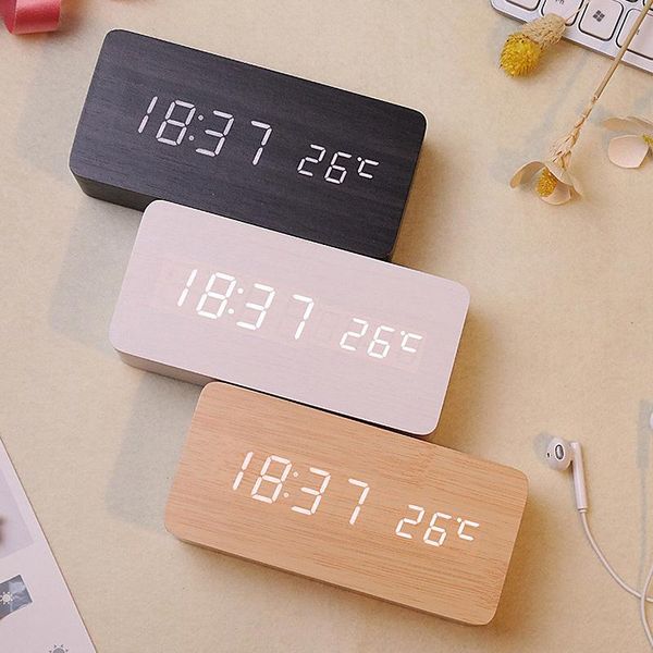 other clocks & accessories usb/ led wooden alarm clock watch table voice control digital wood despertador electronic deskdecor
other clocks & accessories usb/ led wooden alarm clock watch table voice control digital wood despertador electronic deskdecor