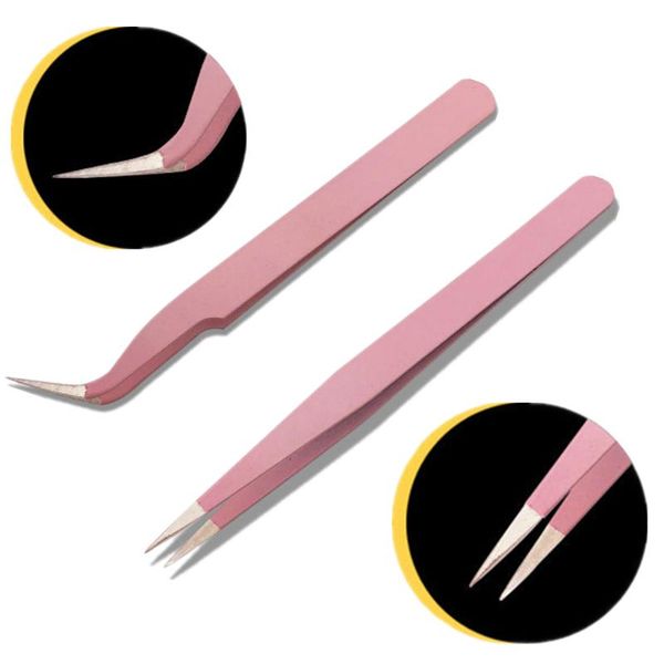 eyebrow tools & stencils eyelash extension tweezers pink colored stainless steel straight bend curved professional makeup
eyebrow tools & stencils eyelash extension tweezers pink colored stainless steel straight bend curved professional makeup