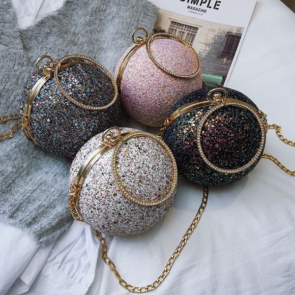women round ball evening clutch bag designer brand simple stylish female chain shoulder crossbody bags party wedding handbag
women round ball evening clutch bag designer brand simple stylish female chain shoulder crossbody bags party wedding handbag