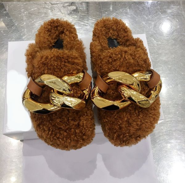 london luxury flat heels slipper classic jw loafers winter plus cashmere ja sandals genuine leather wood bottom gold chain slippers luxurys, Black
london luxury flat heels slipper classic jw loafers winter plus cashmere ja sandals genuine leather wood bottom gold chain slippers luxurys, Black