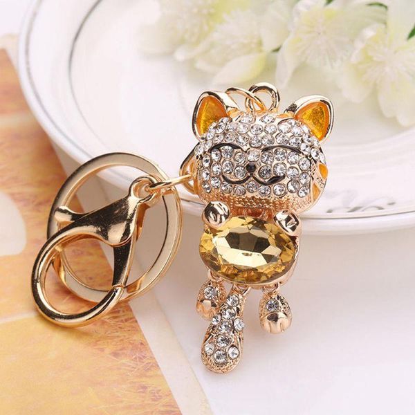 keychains lucky cat shaped keychain fashion accessories handbag car key pendant chain with rhinestone decor, Silver
keychains lucky cat shaped keychain fashion accessories handbag car key pendant chain with rhinestone decor, Silver