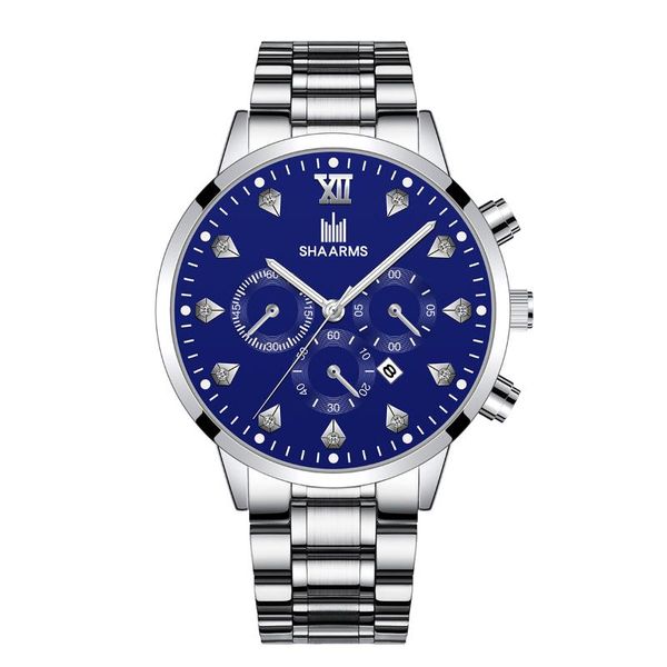 wristwatches luxury men business stainless steel calendar watches mens casual quartz watch male military wristwatch relogio masculino, Slivery;brown
wristwatches luxury men business stainless steel calendar watches mens casual quartz watch male military wristwatch relogio masculino, Slivery;brown