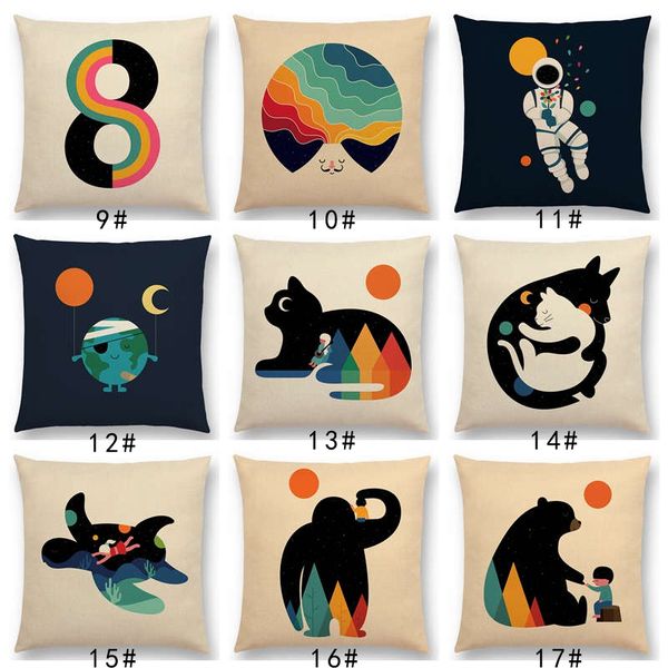 latest day night sun moon child with animals friends wolf bear elephant rabbit cushion cover home
latest day night sun moon child with animals friends wolf bear elephant rabbit cushion cover home