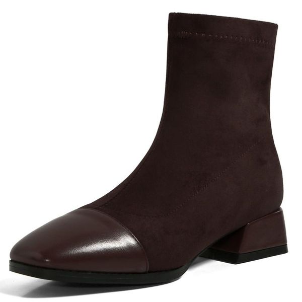 boots suede leather women's ankle concise fashion short shoes female autumn winter casual outdoor footwear 2021, Black
boots suede leather women's ankle concise fashion short shoes female autumn winter casual outdoor footwear 2021, Black