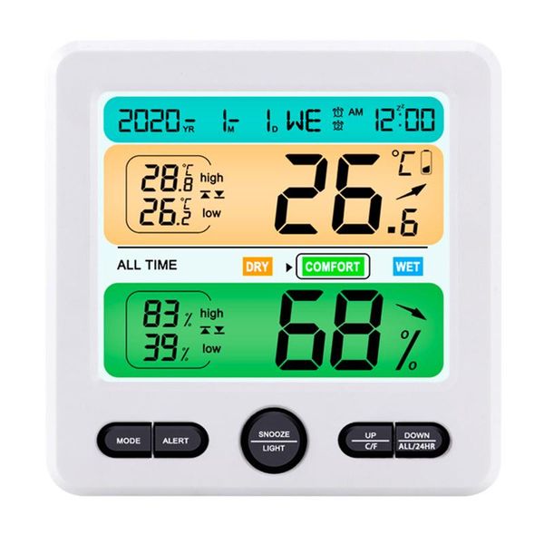 other clocks & accessories temperature humidity clock large screen background color partition comfort reminder limit alarm wall bathroom
other clocks & accessories temperature humidity clock large screen background color partition comfort reminder limit alarm wall bathroom