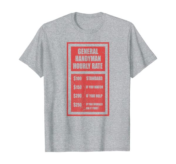 general handyman hourly rate t-shirt | general handyman tee t-shirt, White;black 
general handyman hourly rate t-shirt | general handyman tee t-shirt, White;black