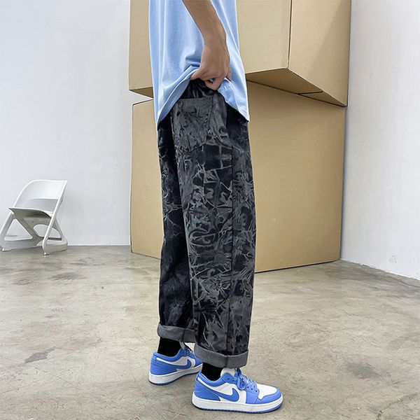 men's jeans calça jeans masculina estilo escuro, estampa de hip-hop gravata-tintura, calça perna reta, feminina, casual, baggy para cas, Blue
men's jeans calça jeans masculina estilo escuro, estampa de hip-hop gravata-tintura, calça perna reta, feminina, casual, baggy para cas, Blue