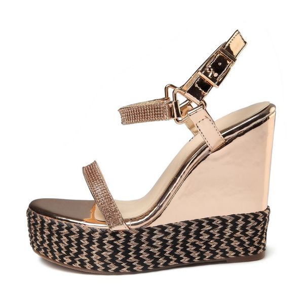 summer women platform sandals ankle strap wedge espadrilles women high heels sandals casual shoes woman gold silver, Black
summer women platform sandals ankle strap wedge espadrilles women high heels sandals casual shoes woman gold silver, Black