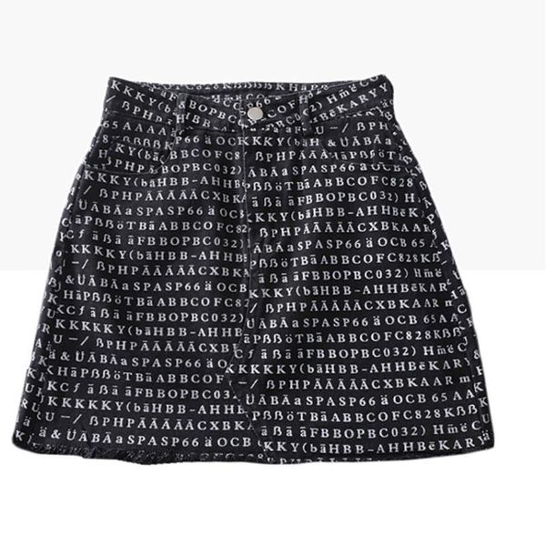 skirts 2021 ins trend summer hip skirt fashion lady casual bottom high waist a line letters print rough selvedge women, Black
skirts 2021 ins trend summer hip skirt fashion lady casual bottom high waist a line letters print rough selvedge women, Black