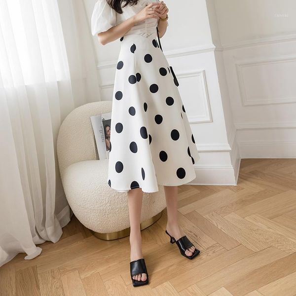 skirts high waist polka dot print skirt for spring and summer 2021, Black
skirts high waist polka dot print skirt for spring and summer 2021, Black