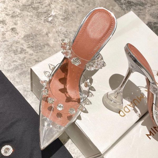 slippers high-heeled women's shoes wine glass with pointed crystal buckle sandals drag fashion all-match transparent women, Black
slippers high-heeled women's shoes wine glass with pointed crystal buckle sandals drag fashion all-match transparent women, Black