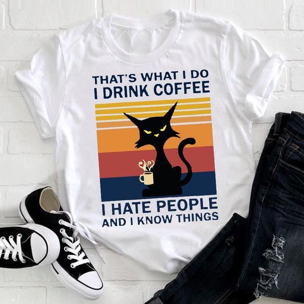 women cute cat coffee cartoon girl spring summer 90s clothing lady clothes print tshirt female tee ladies graphic t-shirt, White
women cute cat coffee cartoon girl spring summer 90s clothing lady clothes print tshirt female tee ladies graphic t-shirt, White
