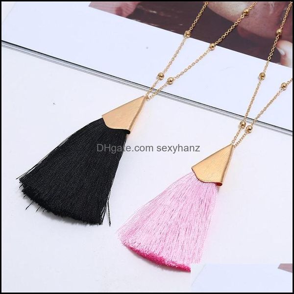 pendant necklaces & pendants jewelry pure color tassels women necklace plated gold lady fashion alloy chain pattern 2 35qm j2b drop delivery, Silver
pendant necklaces & pendants jewelry pure color tassels women necklace plated gold lady fashion alloy chain pattern 2 35qm j2b drop delivery, Silver