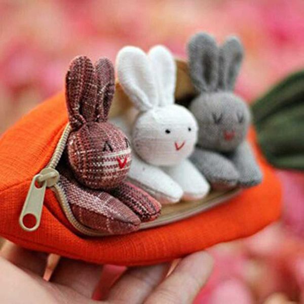 3 bunnies in carrot purse key chain bouquet toy doll diy ornaments gifts unzip the rabbit kids plush squeeze bunny toys
3 bunnies in carrot purse key chain bouquet toy doll diy ornaments gifts unzip the rabbit kids plush squeeze bunny toys