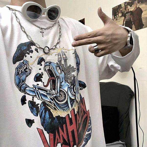 2021 new harajuku cartoon streetwear hip hop amine t-shirts men casual t shirt tshirt autumn high street male pbhg, Black
2021 new harajuku cartoon streetwear hip hop amine t-shirts men casual t shirt tshirt autumn high street male pbhg, Black