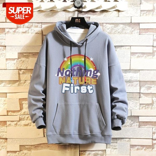 2021 new anime hooide mens rainbow print sweatshirt male japanese streetwear oversized yellow hoodie men #7n7f, Black
2021 new anime hooide mens rainbow print sweatshirt male japanese streetwear oversized yellow hoodie men #7n7f, Black