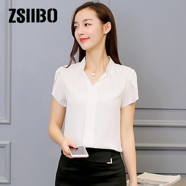 women's blouses & shirts summer blouse chiffon shirt overalls for women short sleeve white korean style casual plus size clothes
women's blouses & shirts summer blouse chiffon shirt overalls for women short sleeve white korean style casual plus size clothes