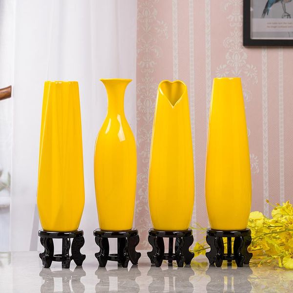 30cm modern yellow vase furniture decoration ceramic red tablevases statue flower pot home decorations wedding
30cm modern yellow vase furniture decoration ceramic red tablevases statue flower pot home decorations wedding