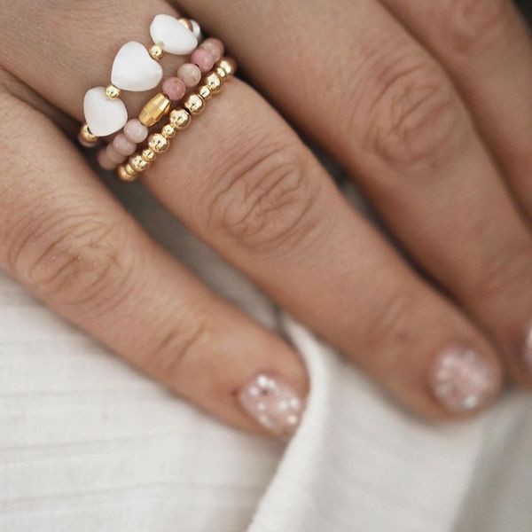 love ring classic heart-shaped shell set rhodochrosite natural stone s stainless steel beads for women birthday gifts girls, Slivery;golden
love ring classic heart-shaped shell set rhodochrosite natural stone s stainless steel beads for women birthday gifts girls, Slivery;golden