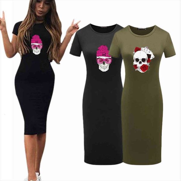 club bodycon vintage skull womens dress print elegant short sleeve mid calf slim fit party skinny streetwear clothes, Black;gray
club bodycon vintage skull womens dress print elegant short sleeve mid calf slim fit party skinny streetwear clothes, Black;gray