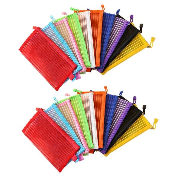 pencil bags 20 pack 10 colors zipper mesh pouch, pouch pen bag multipurpose travel for office supplies cosmetics
pencil bags 20 pack 10 colors zipper mesh pouch, pouch pen bag multipurpose travel for office supplies cosmetics