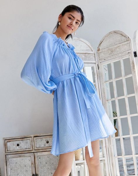 casual dresses women robe femme spring autumn solid color a-line patchwork bandage ruffles lantern sleeve slim dress for woman vestidos, Black;gray
casual dresses women robe femme spring autumn solid color a-line patchwork bandage ruffles lantern sleeve slim dress for woman vestidos, Black;gray