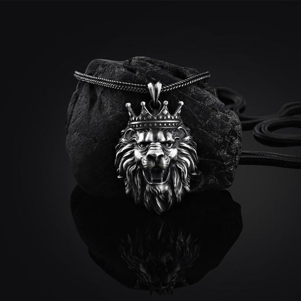 byzantine crown lion pendant men's hip hop necklace ins animal punk jewelry stainless steel chain, Silver
byzantine crown lion pendant men's hip hop necklace ins animal punk jewelry stainless steel chain, Silver