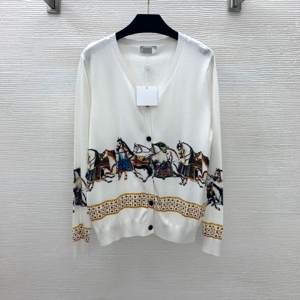 milan runway sweaters 2021 autumn v neck long sleeve print women's coats high end jacquard cardigan designer sweater 0819-13, White;black
milan runway sweaters 2021 autumn v neck long sleeve print women's coats high end jacquard cardigan designer sweater 0819-13, White;black
