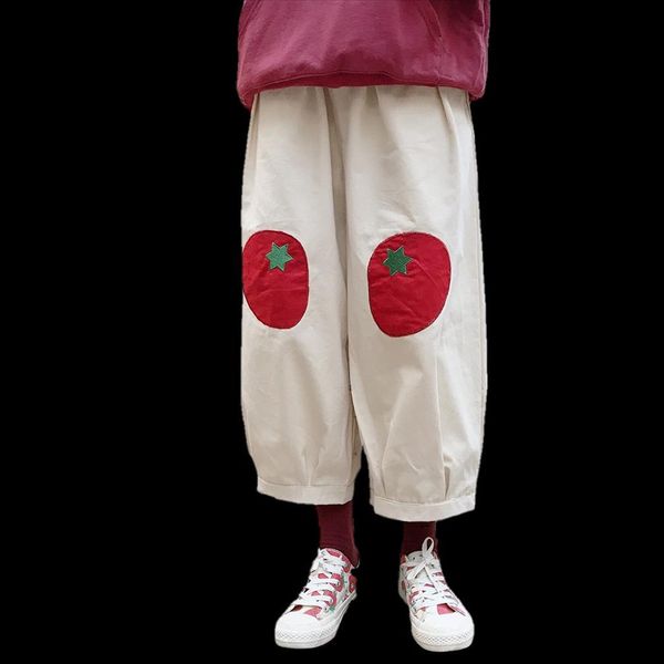 2 color summer cute tomato womens pant patch wide leg loose women harajuku kawaii casual soft sister mujer, Black;white
2 color summer cute tomato womens pant patch wide leg loose women harajuku kawaii casual soft sister mujer, Black;white