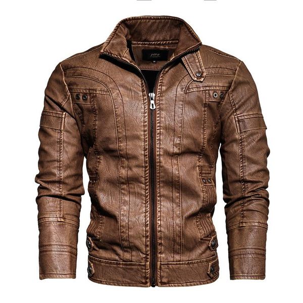 men's fur & faux leather motorcycle jacket men artificial pu casual stand collar long sleeve jackets, Black
men's fur & faux leather motorcycle jacket men artificial pu casual stand collar long sleeve jackets, Black