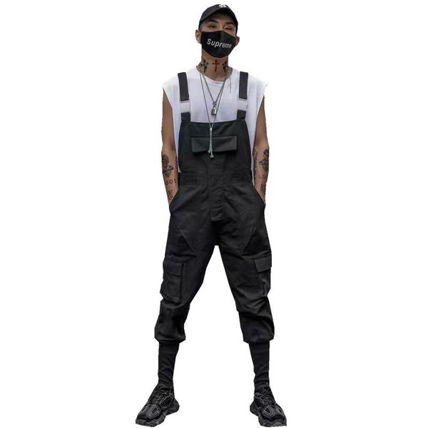 men's pants hip-hop loose overalls summer suspenders hair stylist one-piece harem, Black
men's pants hip-hop loose overalls summer suspenders hair stylist one-piece harem, Black