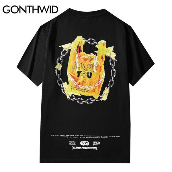 gonthwid tshirts harajuku chain plastic bag print casual loose tees shirts streetwear hip hop fashion short sleeve cotton c0315, White;black
gonthwid tshirts harajuku chain plastic bag print casual loose tees shirts streetwear hip hop fashion short sleeve cotton c0315, White;black