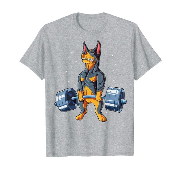 doberman weightlifting funny deadlift men fitness gym gifts t-shirt, White;black
doberman weightlifting funny deadlift men fitness gym gifts t-shirt, White;black