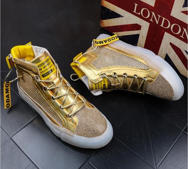 new arrival men luxury metal plate platform high casual flats shoes man punk loafers board shoes zapatos hombre, Black
new arrival men luxury metal plate platform high casual flats shoes man punk loafers board shoes zapatos hombre, Black