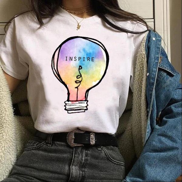 women t shirt womens graphic aestheti watercolor idea cute feather fashion 90s print clothes lady tees female t shirt, White
women t shirt womens graphic aestheti watercolor idea cute feather fashion 90s print clothes lady tees female t shirt, White