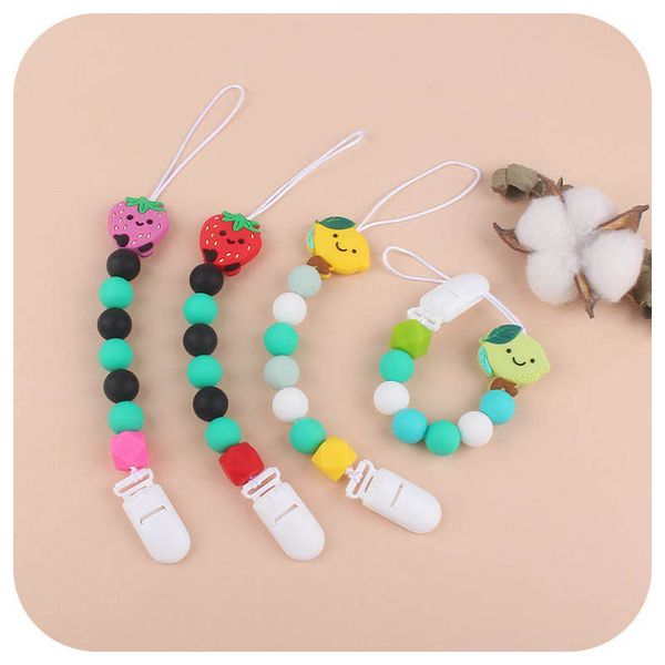 fruits silicone baby pacifier chain teething beads teether food grade soother infant feeding clips kids chew toys newborn teeth practice toy
fruits silicone baby pacifier chain teething beads teether food grade soother infant feeding clips kids chew toys newborn teeth practice toy