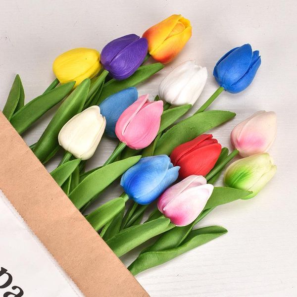 10pcs tulip artificial flowers real touch flowers wedding decor simulation bride bouquets pu tulips for home party vase decor 
10pcs tulip artificial flowers real touch flowers wedding decor simulation bride bouquets pu tulips for home party vase decor