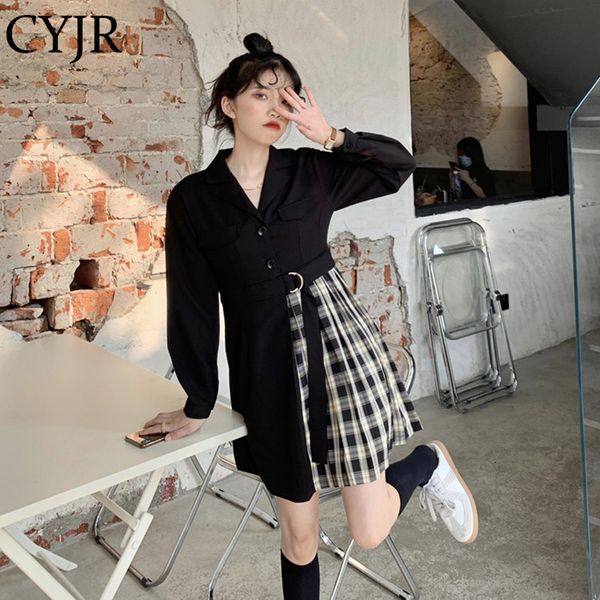 cyjr blazer dressed ragged korean fall elegant fashion designer long casual sleeve female mini dress 4v75, Black;gray
cyjr blazer dressed ragged korean fall elegant fashion designer long casual sleeve female mini dress 4v75, Black;gray