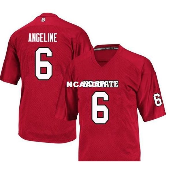 001 nc state wolfpack cary angeline #6 real full embroidery college jersey size s-4xl or custom any name or number jersey, Black
001 nc state wolfpack cary angeline #6 real full embroidery college jersey size s-4xl or custom any name or number jersey, Black