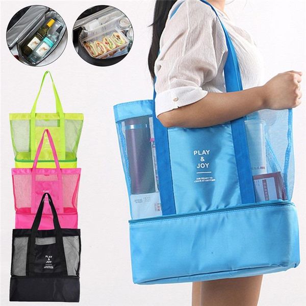 storage bags thermal insulation bag handheld lunch useful shoulder cooler picnic mesh beach tote food drink
storage bags thermal insulation bag handheld lunch useful shoulder cooler picnic mesh beach tote food drink