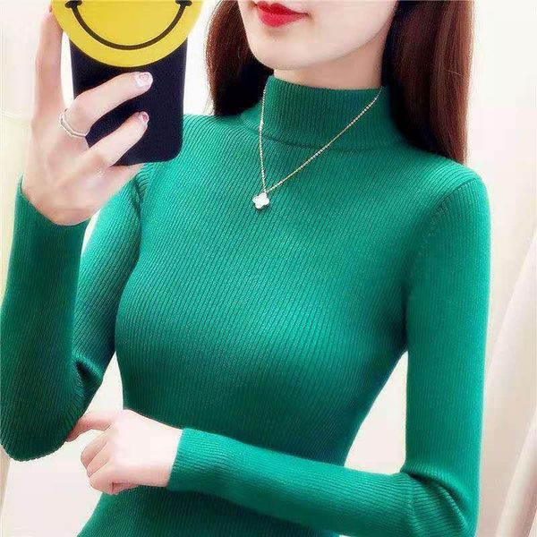women's sweaters 2021 autumn winter thick sweater women knitted ribbed pullover long sleeve turtleneck slim jumper soft warm pull femme, White;black
women's sweaters 2021 autumn winter thick sweater women knitted ribbed pullover long sleeve turtleneck slim jumper soft warm pull femme, White;black