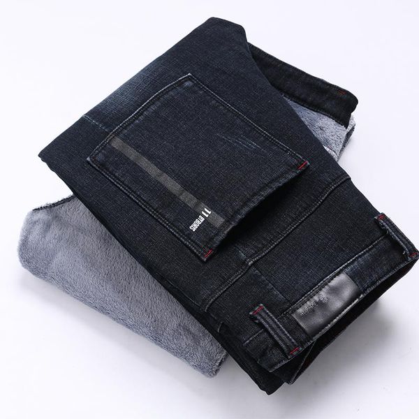 men's jeans thicken autumn winter straight pants black fashion simple stretch youth denim trousers/warm boutique, Blue
men's jeans thicken autumn winter straight pants black fashion simple stretch youth denim trousers/warm boutique, Blue