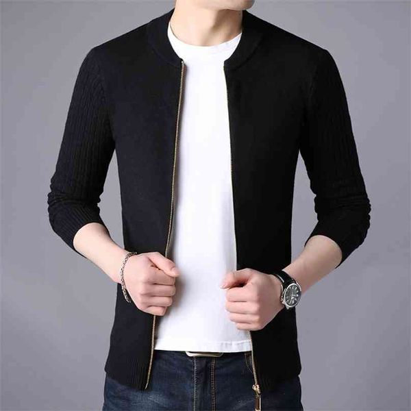 men's sweater men casual cardigan for man solid zipper brand clothes slim fit mens sweaters masculino plus size 3xl 210820, White;black
men's sweater men casual cardigan for man solid zipper brand clothes slim fit mens sweaters masculino plus size 3xl 210820, White;black