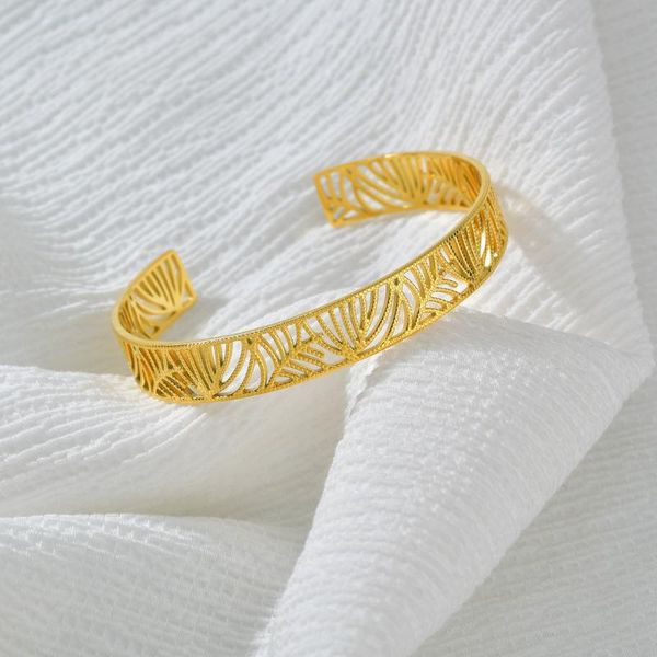 bangle acheerup fashion 18k gold stainless steel open bangles for women hollow leaves cuff bracelets & birthday jewelry gifts, Black
bangle acheerup fashion 18k gold stainless steel open bangles for women hollow leaves cuff bracelets & birthday jewelry gifts, Black