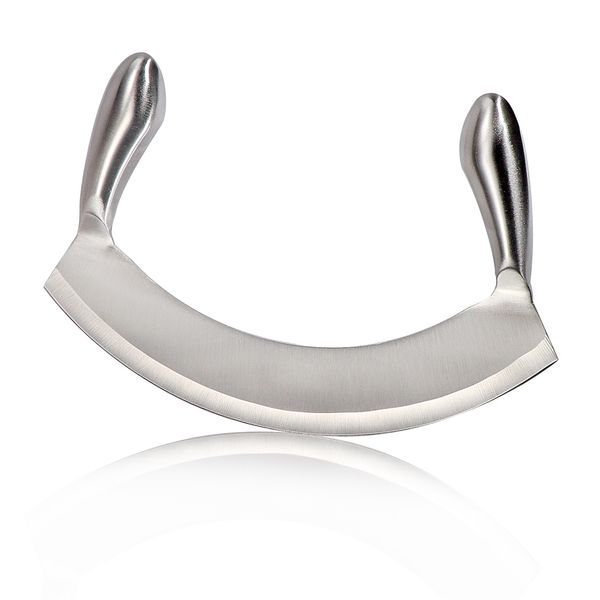 8.5 inch stainess stee mezzauna knife pizza cutter fruit vegetabe saad chopper dicer with curved bade kitchen herb mincer
8.5 inch stainess stee mezzauna knife pizza cutter fruit vegetabe saad chopper dicer with curved bade kitchen herb mincer